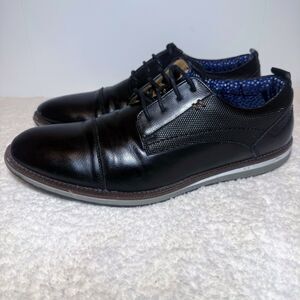Steve Madden Men's Black Oxford Lace Up Shoes Casual /dress / business Size 9"